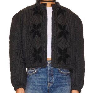 Free People Quinn Quilted Jacket | Black | New without Tags | XL